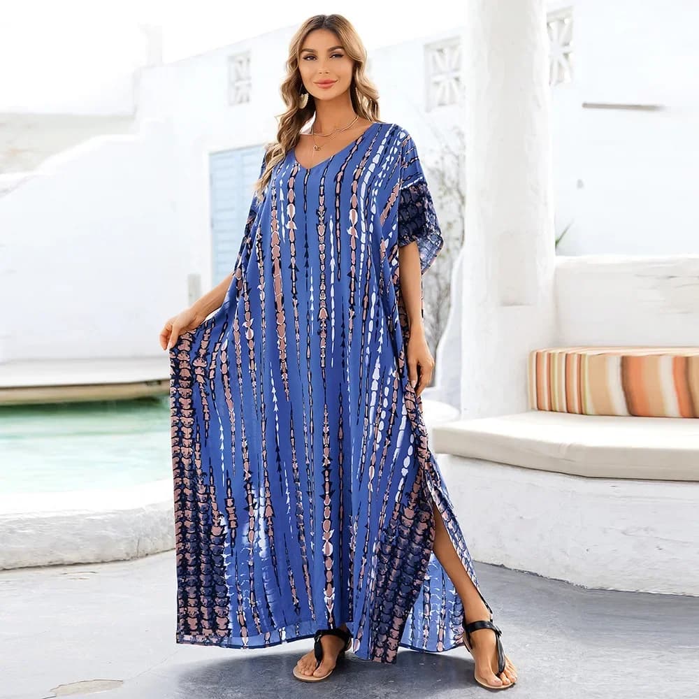 robe-longue-bleue-tie-dye