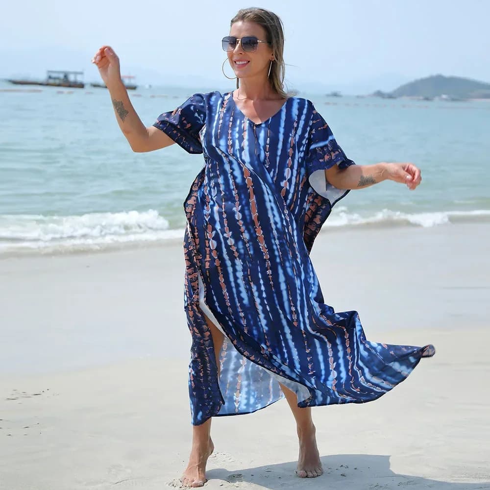 robe-plage-tie-dye-colorée