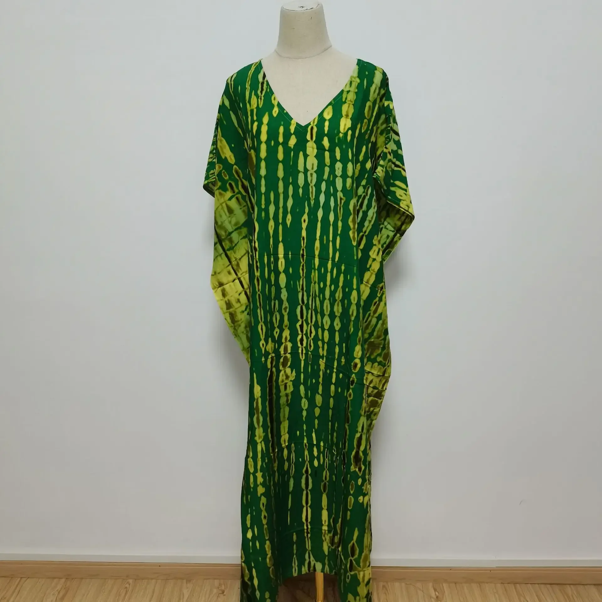 robe-longue-tie-dye-verte-et-jaune